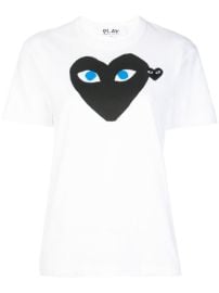 Shop Comme Des GarxE7ons Play double-heart T-shirt with Express Delivery - at Farfetch