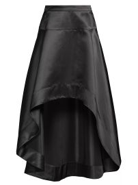 Shop Cynthia Rowley Satin High-Low Skirt at Saks Fifth Avenue