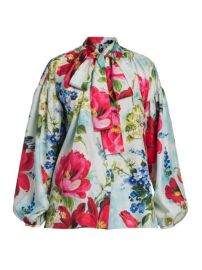 Shop DOLCEGABBANA Floral Silk Blouse at Saks Fifth Avenue