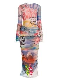 Shop DOLCEGABBANA Graffiti Print Midi-Dress at Saks Fifth Avenue