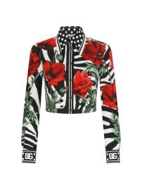 Shop DOLCEGABBANA Poppy amp Zebra-Print Cotton Shirt at Saks Fifth Avenue