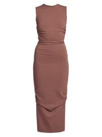 Shop DOLCEGABBANA Ruched Sleeveless Midi-Dress at Saks Fifth Avenue