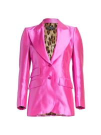 Shop DOLCEGABBANA Shantung Silk Single-Breasted Blazer at Saks Fifth Avenue