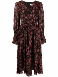 Shop DVF Diane von Furstenberg floral-print ruffled dress with Express Delivery - at Farfetch