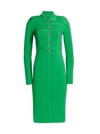 Shop David Koma Knit Polo Pencil Dress at Saks Fifth Avenue