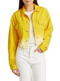 Shop Denimist Agnes Oversized Dip-Dye Denim Trucker Jacket at Saks Fifth Avenue