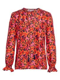 Shop Derek Lam 10 Crosby Aria Floral Blouse at Saks Fifth Avenue