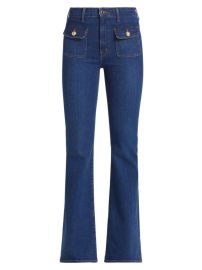 Shop Derek Lam 10 Crosby Brandi Patch Pocket Flare Jeans at Saks Fifth Avenue