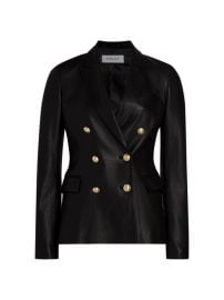 Shop Derek Lam 10 Crosby Franklin Double-Breasted Leather Jacket at Saks Fifth Avenue