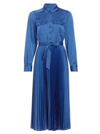 Shop Derek Lam 10 Crosby Kenza Pleated Midi-Shirtdress at Saks Fifth Avenue