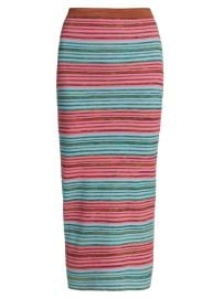 Shop Derek Lam 10 Crosby Riviera Ribbed Stripe Midi Skirt at Saks Fifth Avenue