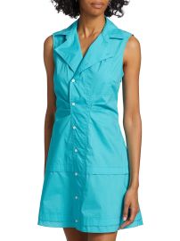 Shop Derek Lam 10 Crosby Satina Mini Shirtdress at Saks Fifth Avenue