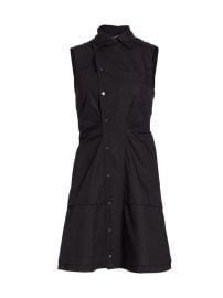 Shop Derek Lam 10 Crosby Satina Tiered Sleeveless Shirtdress at Saks Fifth Avenue