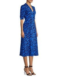 Shop Diane von Furstenberg Cinch Sleeve Silk Midi Shirt Dress at Saks Fifth Avenue