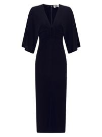 Shop Diane von Furstenberg Valerie Ruched Jersey Maxi Dress at Saks Fifth Avenue