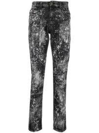 Shop Diesel D-Strukt paint treated slim-fit jeans with Express Delivery - at Farfetch