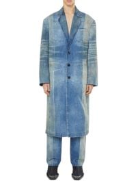 Shop Diesel Washed Denim Trench Coat at Saks Fifth Avenue