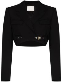 Shop Dion Lee buckled cropped jacket with Express Delivery - at Farfetch