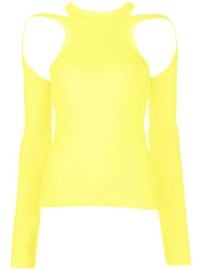 Shop Dion Lee cut out-detail long-sleeved top with Express Delivery - at Farfetch