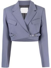 Shop Dion Lee interlock cropped blazer with Express Delivery - at Farfetch