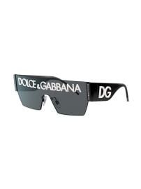 Shop Dolce amp Gabbana Eyewear chunky logo sunglasses with Express Delivery - at Farfetch