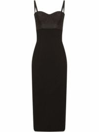 Shop Dolce amp Gabbana cut-out bustier midi-dress with Express Delivery - at Farfetch