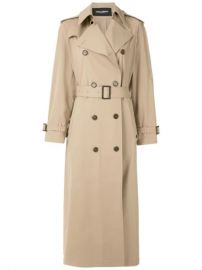 Shop Dolce amp Gabbana double-breasted long trench coat with Express Delivery - at Farfetch