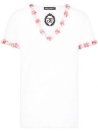 Shop Dolce amp Gabbana floral appliquxE9 T-shirt with Express Delivery - at Farfetch