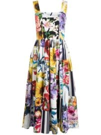 Shop Dolce amp Gabbana floral patchwork print dress with Express Delivery - at Farfetch