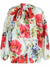 Shop Dolce amp Gabbana floral-print silk shirt with Express Delivery - at Farfetch