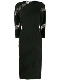 Shop Dolce amp Gabbana lace-detail sheath dress with Express Delivery - at Farfetch