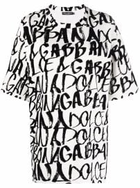 Shop Dolce amp Gabbana logo-print T-shirt with Express Delivery - at Farfetch