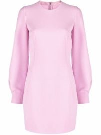 Shop Dolce amp Gabbana long-sleeve dart-detail dress with Express Delivery - at Farfetch