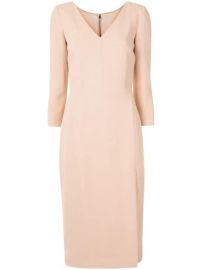 Shop Dolce amp Gabbana longuette V-neck dress with Express Delivery - at Farfetch