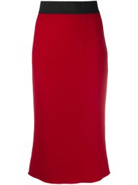 Shop Dolce amp Gabbana midi tube skirt with Express Delivery - at Farfetch