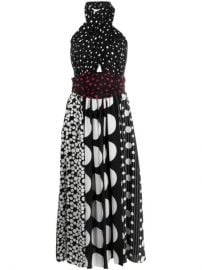 Shop Dolce amp Gabbana polka dot halterneck dress with Express Delivery - at Farfetch