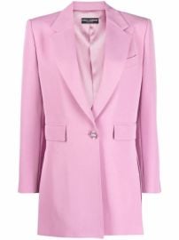 Shop Dolce amp Gabbana single-breasted blazer with Express Delivery - at Farfetch