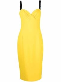 Shop Dolce amp Gabbana sweetheart-neck strap dress with Express Delivery - at Farfetch