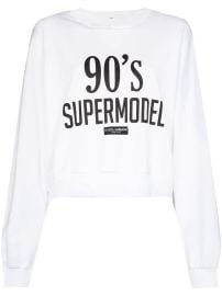 Shop Dolce amp Gabbana x2790s Supermodel-print drop-shoulder sweatshirt with Express Delivery - at Farfetch