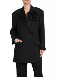 Shop DolceGabbana Flower Wool Tuxedo Jacket at Saks Fifth Avenue