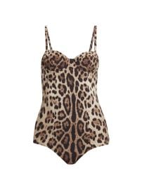 Shop DolceGabbana Leopard One-Piece Swimsuit at Saks Fifth Avenue