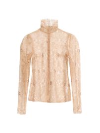 Shop DolceGabbana Logo Lace Turtleneck Top at Saks Fifth Avenue