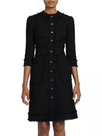 Shop DolceGabbana Tweed Sheath Minidress at Saks Fifth Avenue