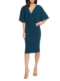 Shop Dress The Population Louisa Flutter-Sleeve Dress at Saks Fifth Avenue