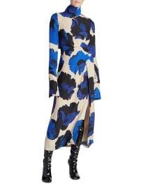 Shop Dries Van Noten Dalma Floral Midi Dress at Saks Fifth Avenue