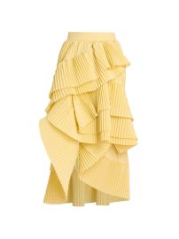 Shop Dries Van Noten Seda Tiered Fanned Midi-Skirt at Saks Fifth Avenue