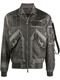 Shop Dsquared2 faded-effect zipped jacket with Express Delivery - at Farfetch