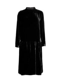 Shop Eileen Fisher Drop-Waist Velvet Dress at Saks Fifth Avenue