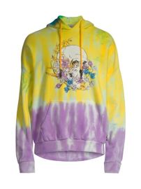 Shop Eleven Paris Floral Skull Graphic Tie-Dye Hoodie Sweatshirt at Saks Fifth Avenue