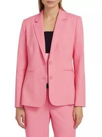 Shop Elie Tahari Becky Two-Button Blazer at Saks Fifth Avenue